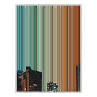 36×32" Framed Canvas - White Frame variant