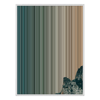 36×32" Framed Canvas - White Frame variant