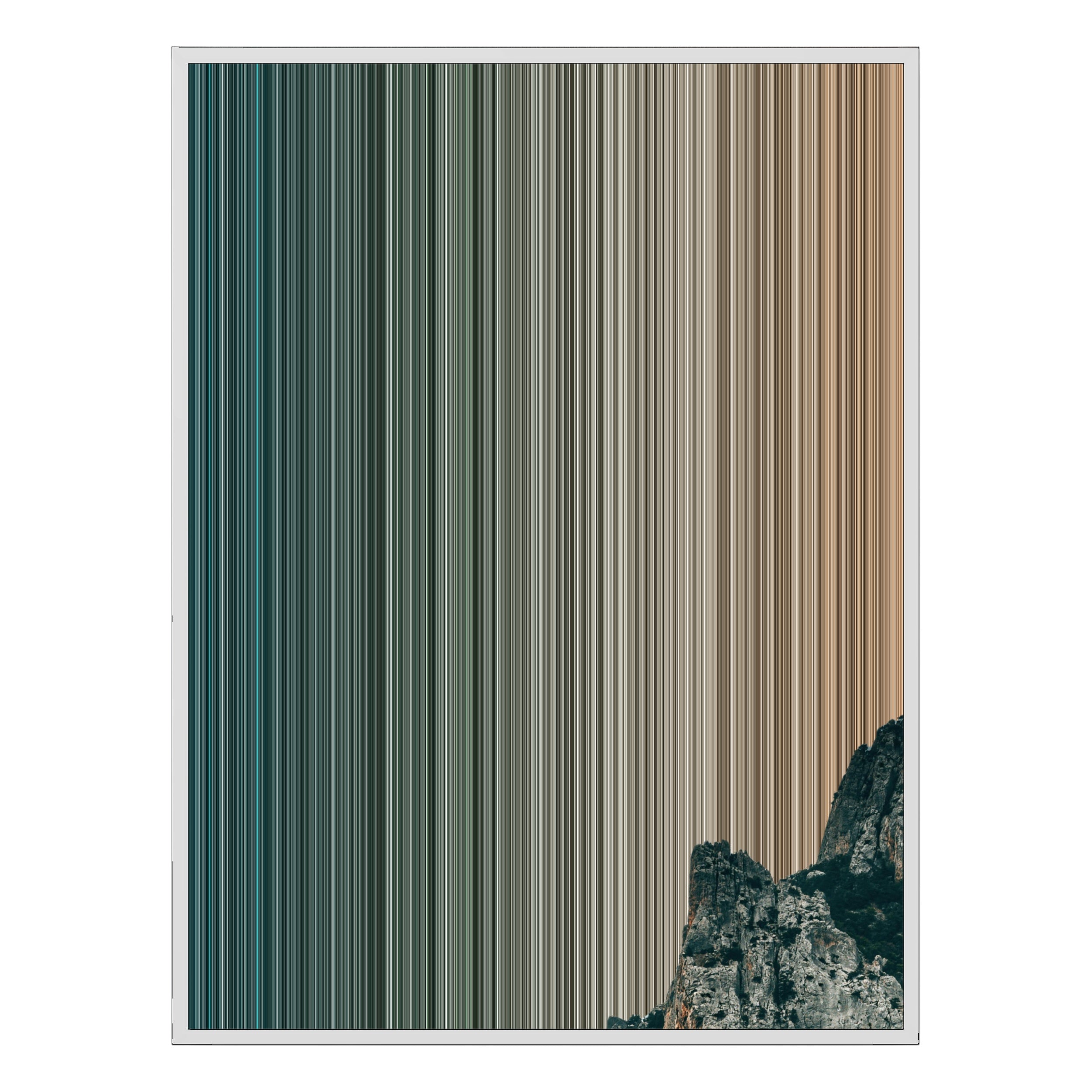 36×32" Framed Canvas - White Frame variant