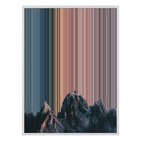 36×32" Framed Canvas - White Frame variant