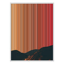 36×32" Framed Canvas - White Frame variant