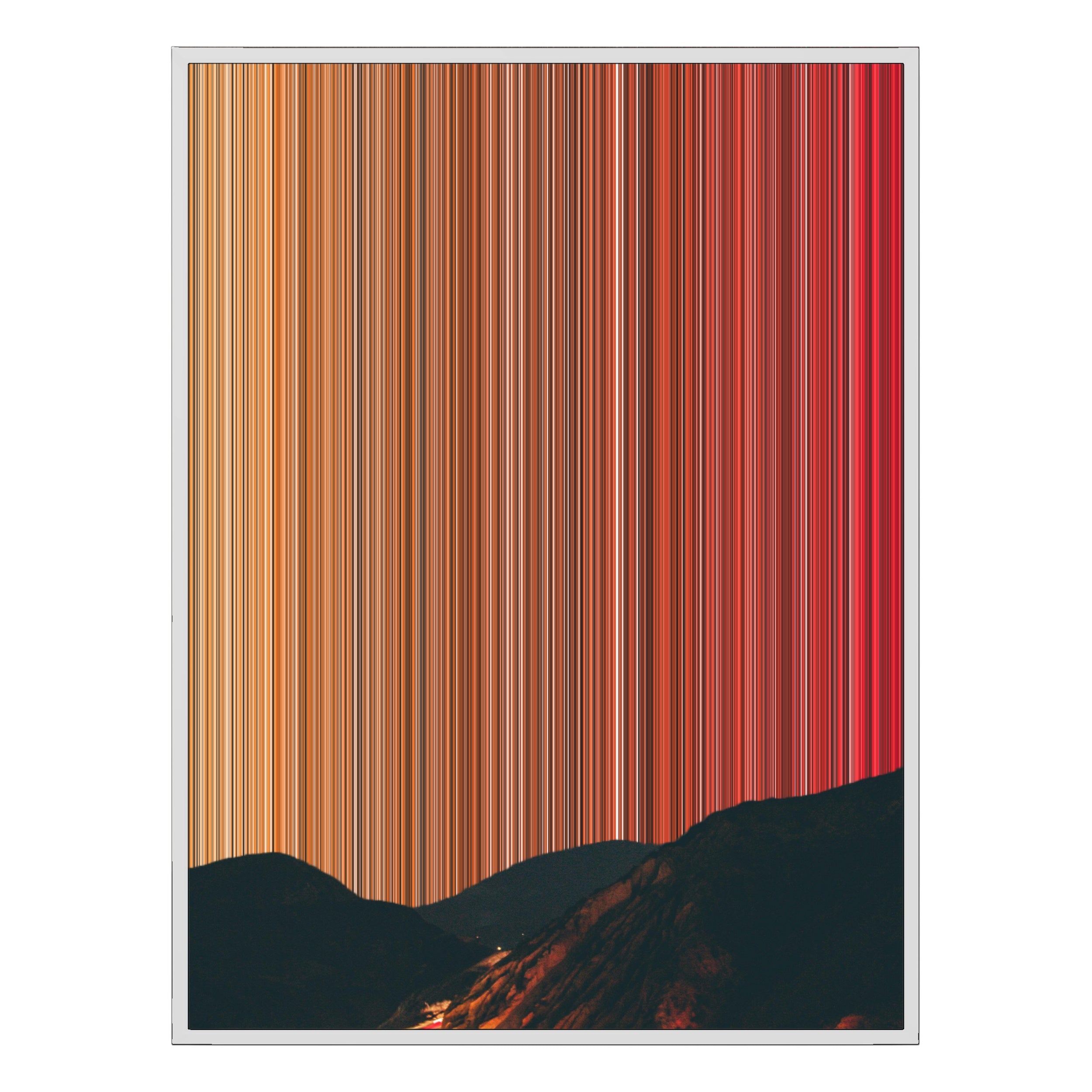 36×32" Framed Canvas - White Frame variant