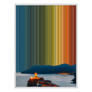 36×32" Framed Canvas - White Frame variant