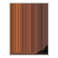 36×32" Framed Canvas - White Frame variant