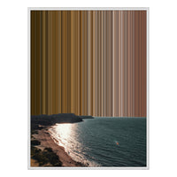 36×32" Framed Canvas - White Frame variant