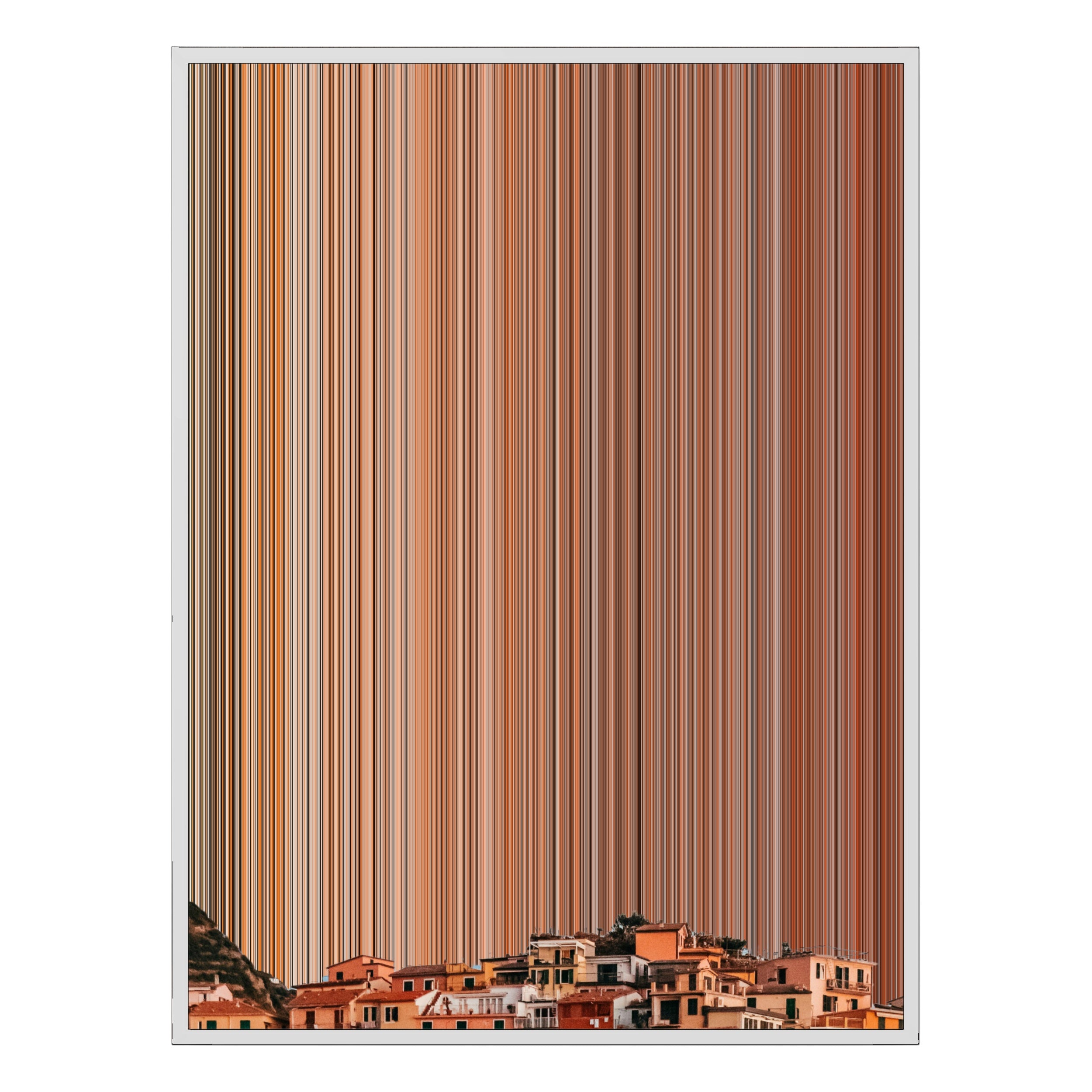 36×32" Framed Canvas - White Frame variant