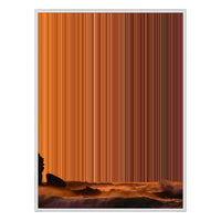 36×32" Framed Canvas - White Frame variant