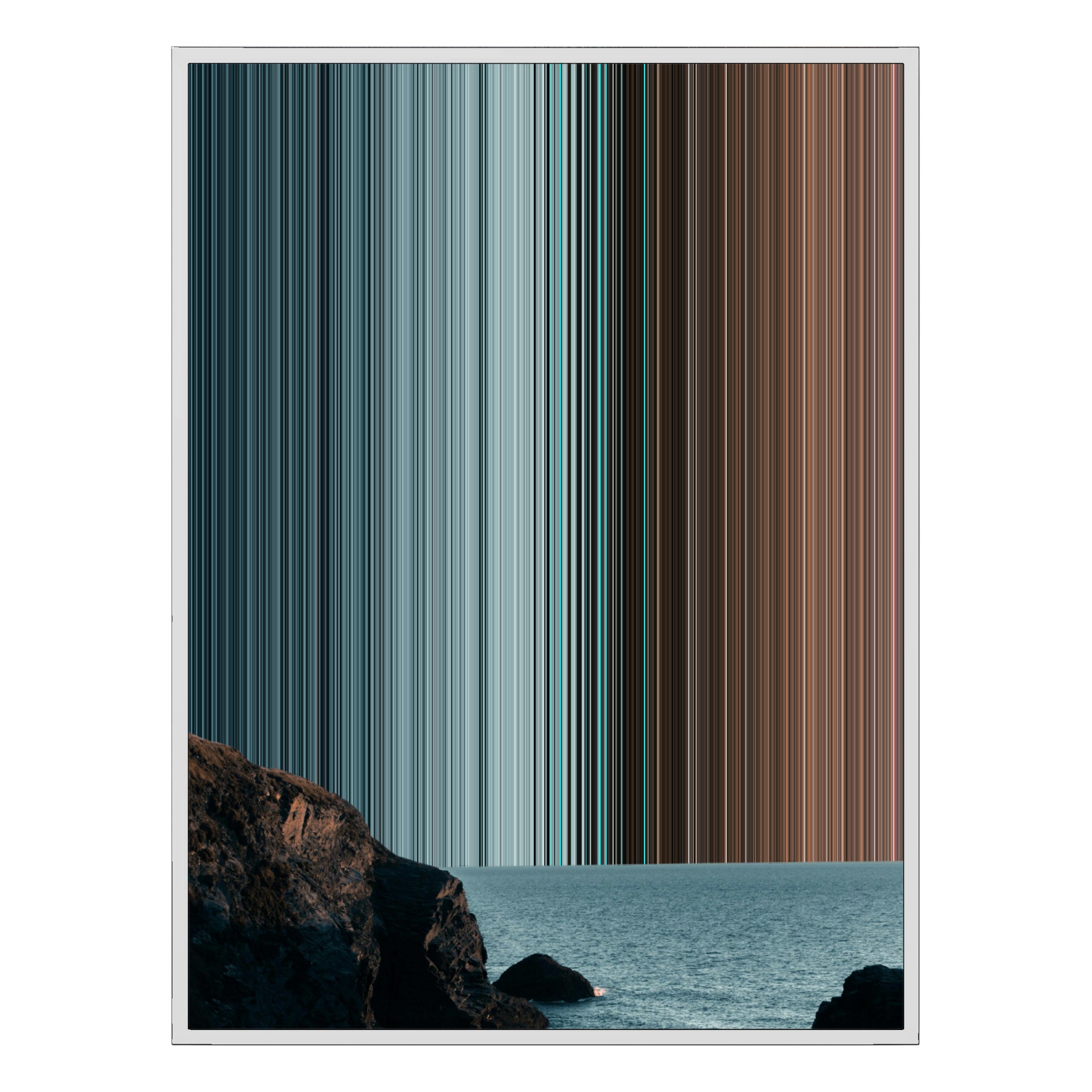 36×32" Framed Canvas - White Frame variant