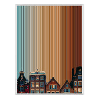 36×32" Framed Canvas - White Frame variant