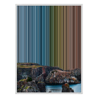 36×32" Framed Canvas - White Frame variant