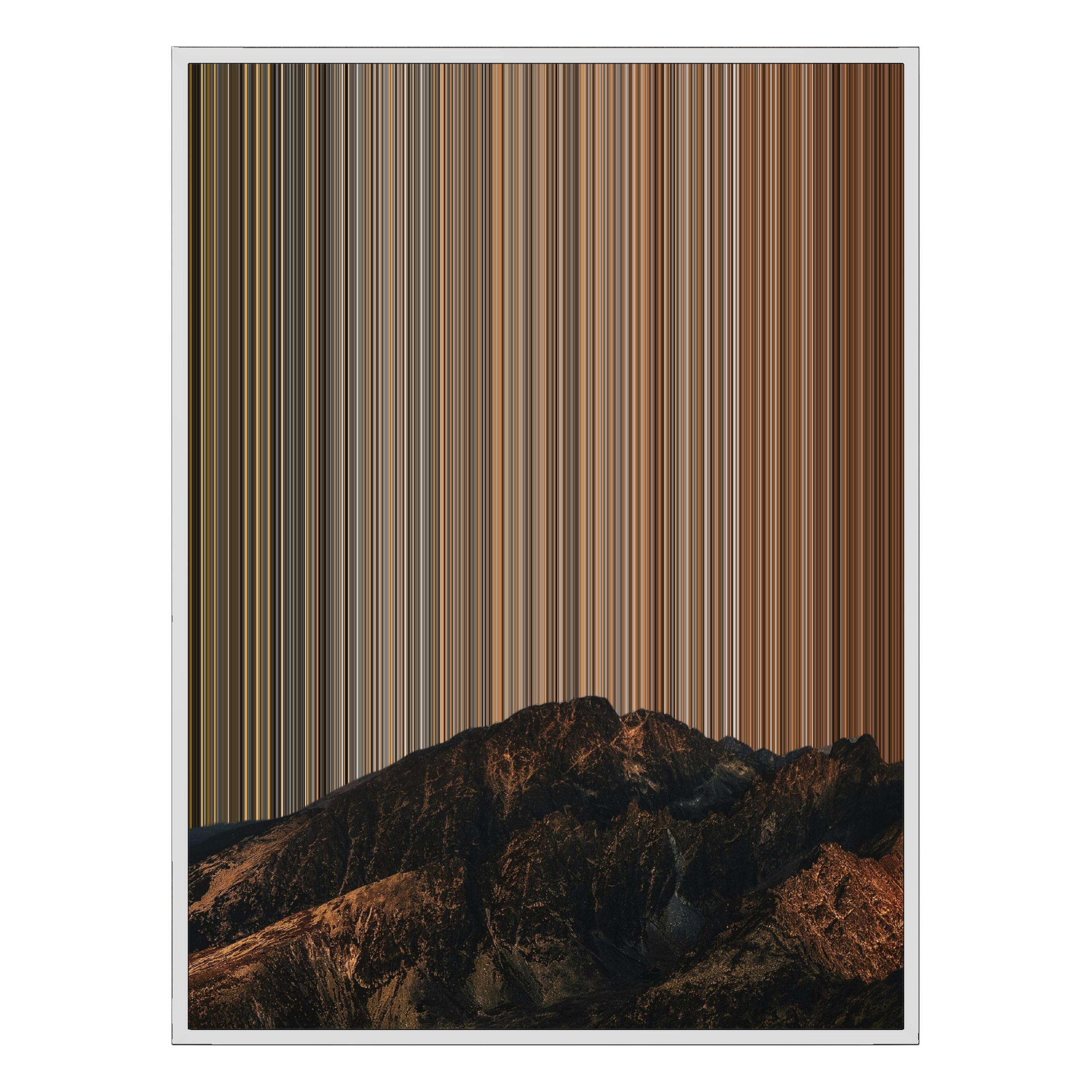 36×32" Framed Canvas - White Frame variant