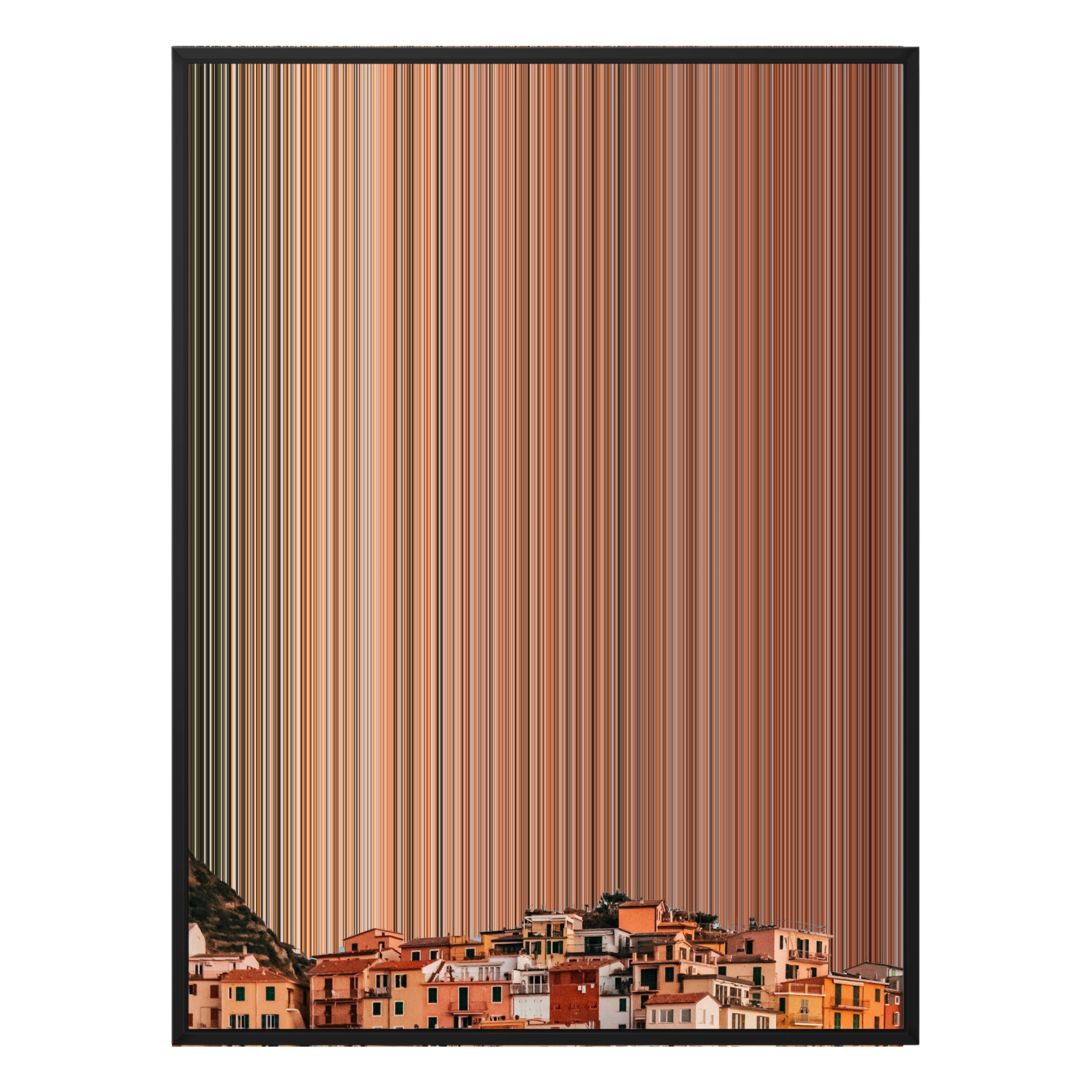 38×38" Framed Canvas - Black Frame variant