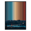 38×38" Framed Canvas - Black Frame variant