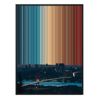 38×38" Framed Canvas - Black Frame variant