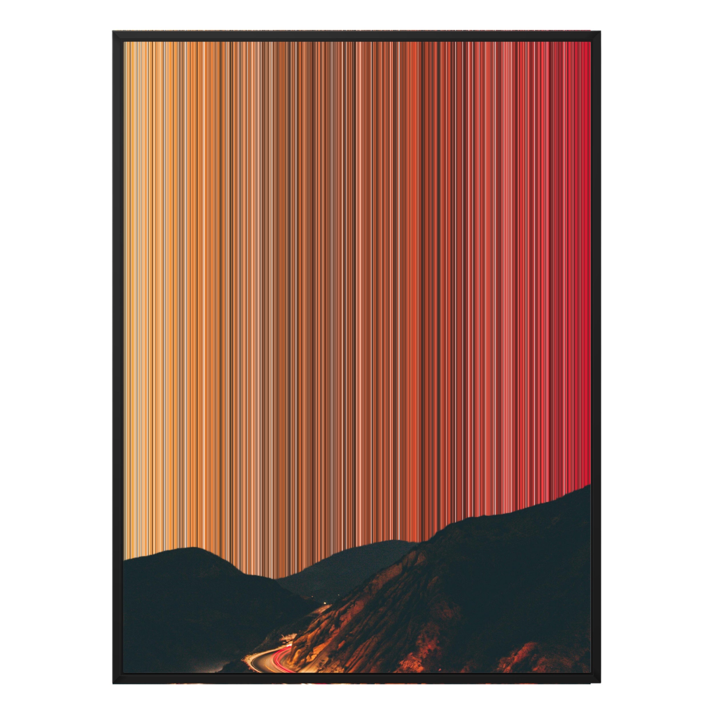 38×38" Framed Canvas - Black Frame variant