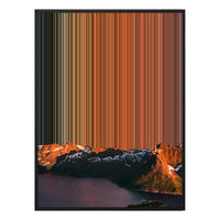 38×38" Framed Canvas - Black Frame variant