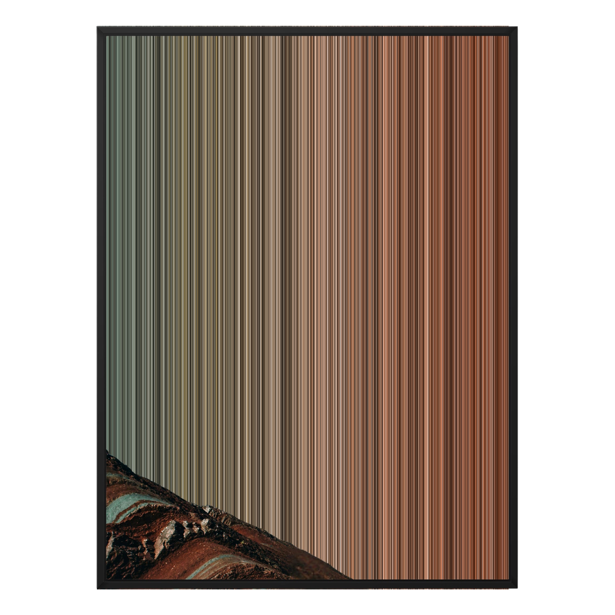 38×38" Framed Canvas - Black Frame variant