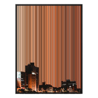 38×38" Framed Canvas - Black Frame variant