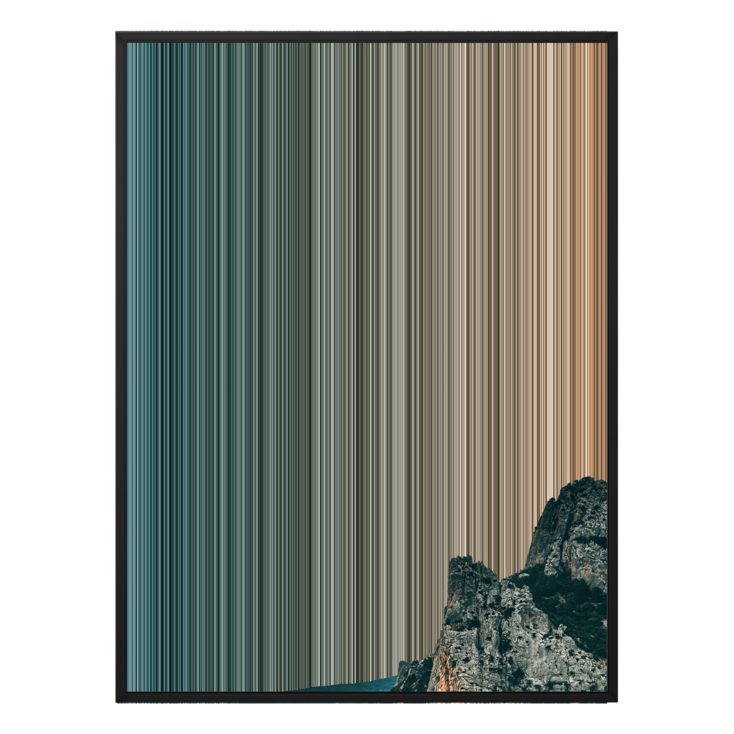 38×38" Framed Canvas - Black Frame variant