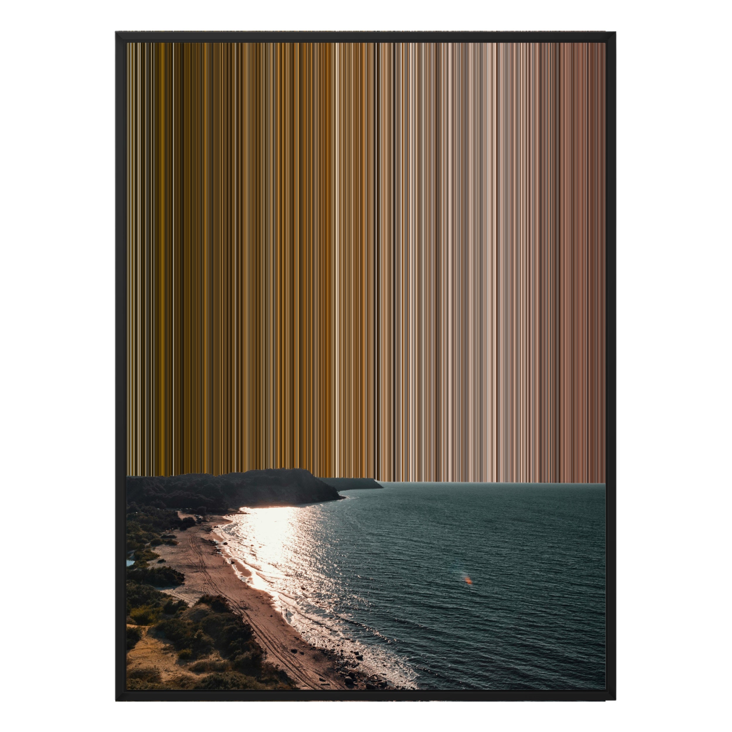 38×38" Framed Canvas - Black Frame variant