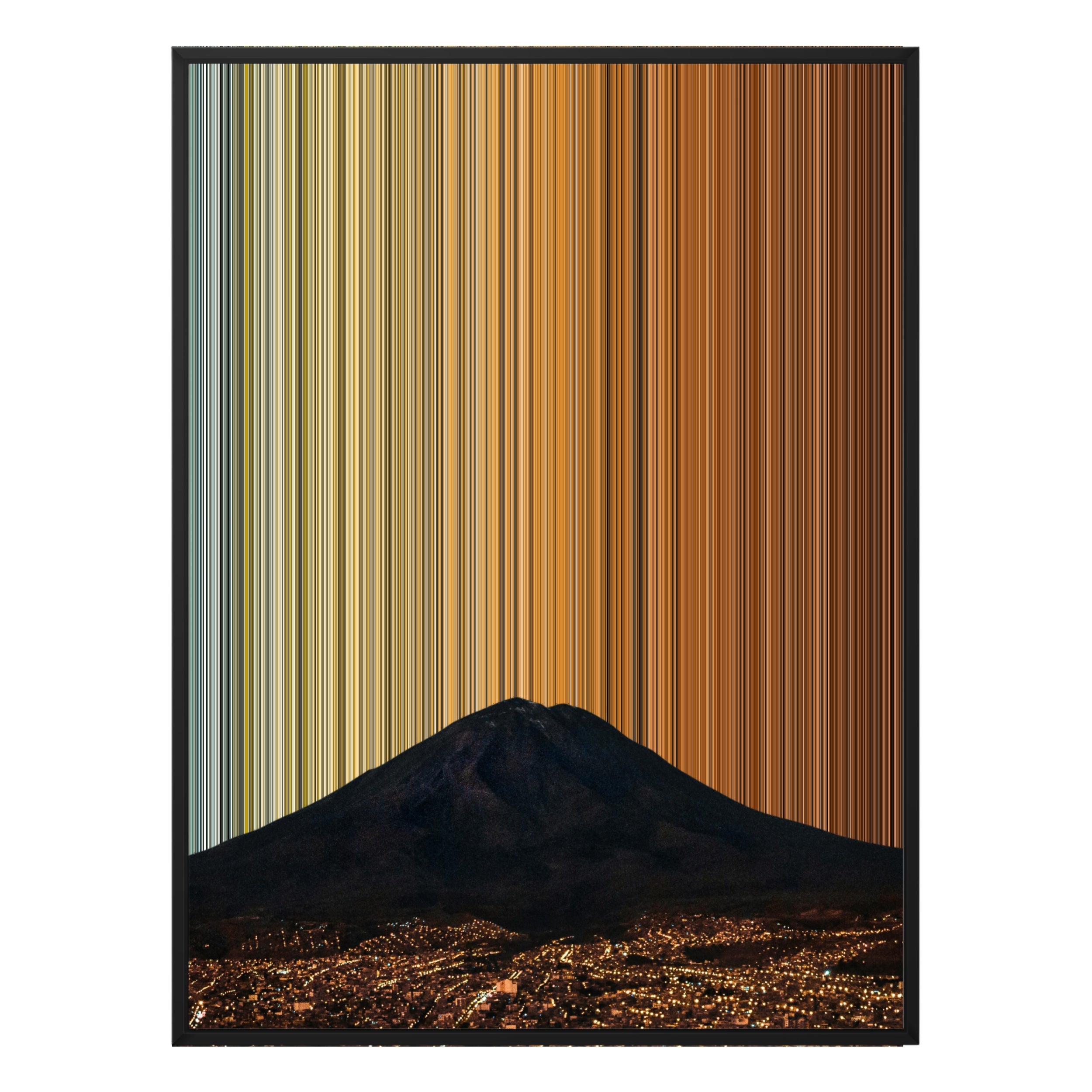 38×38" Framed Canvas - Black Frame variant