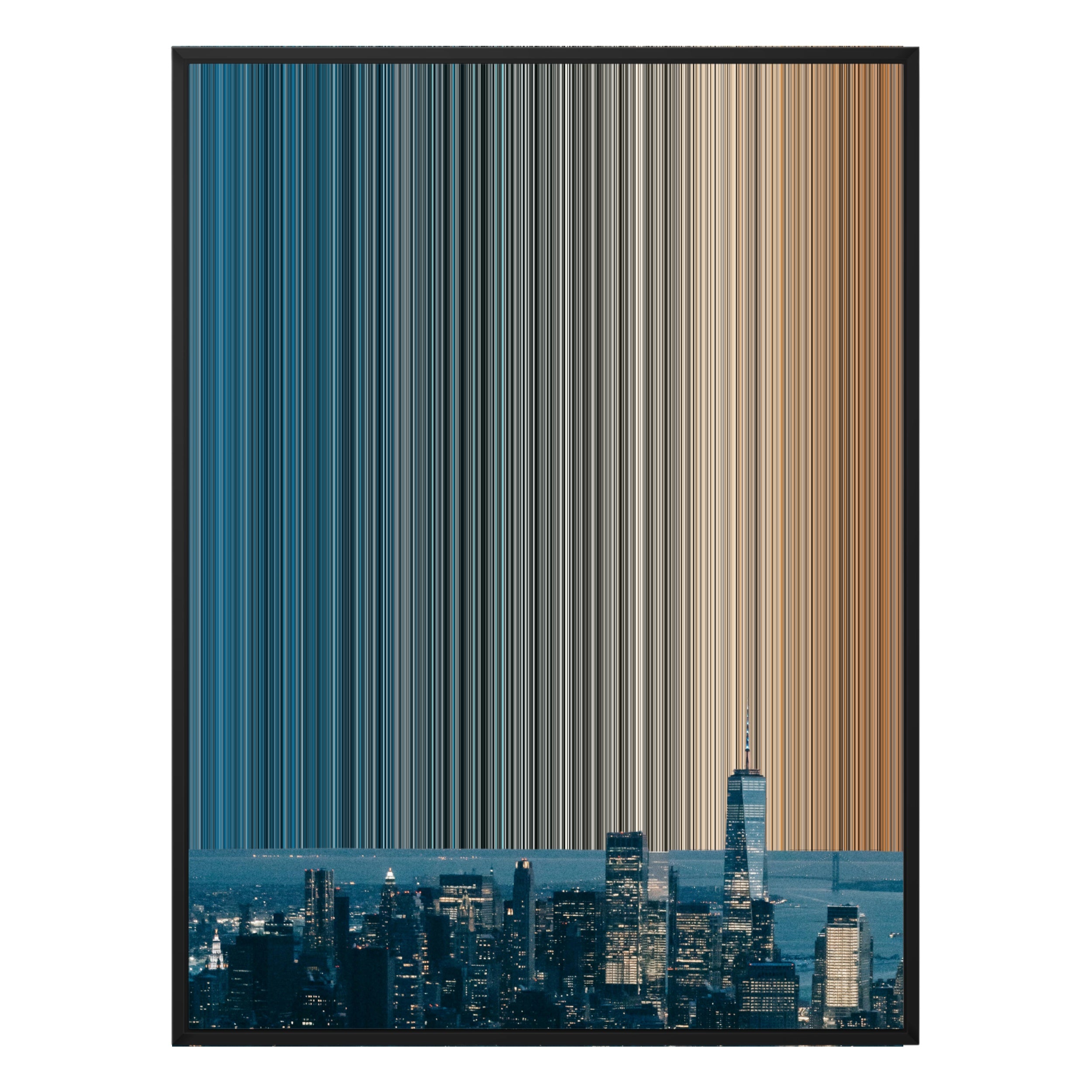 38×38" Framed Canvas - Black Frame variant