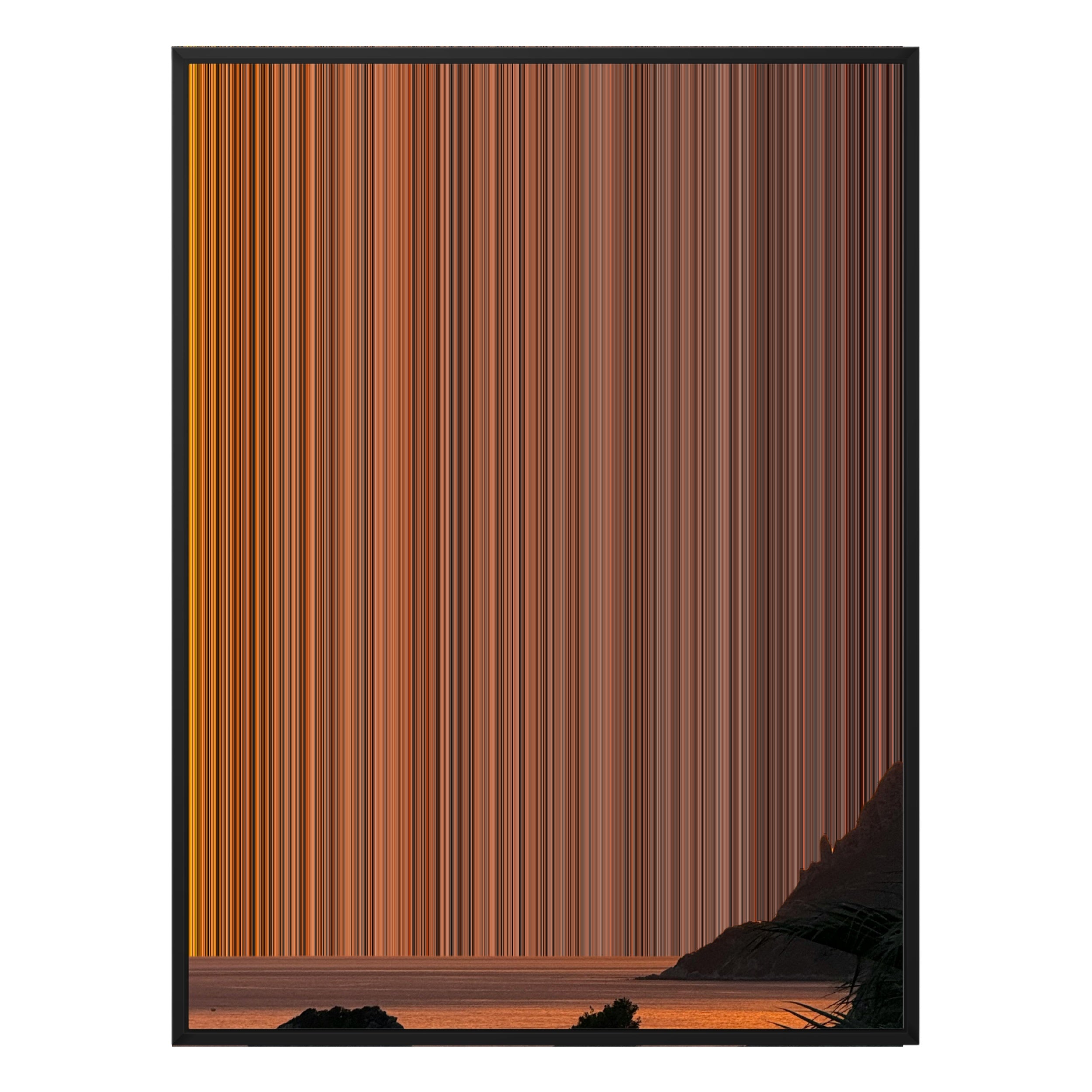 38×38" Framed Canvas - Black Frame variant