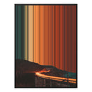 38×38" Framed Canvas - Black Frame variant