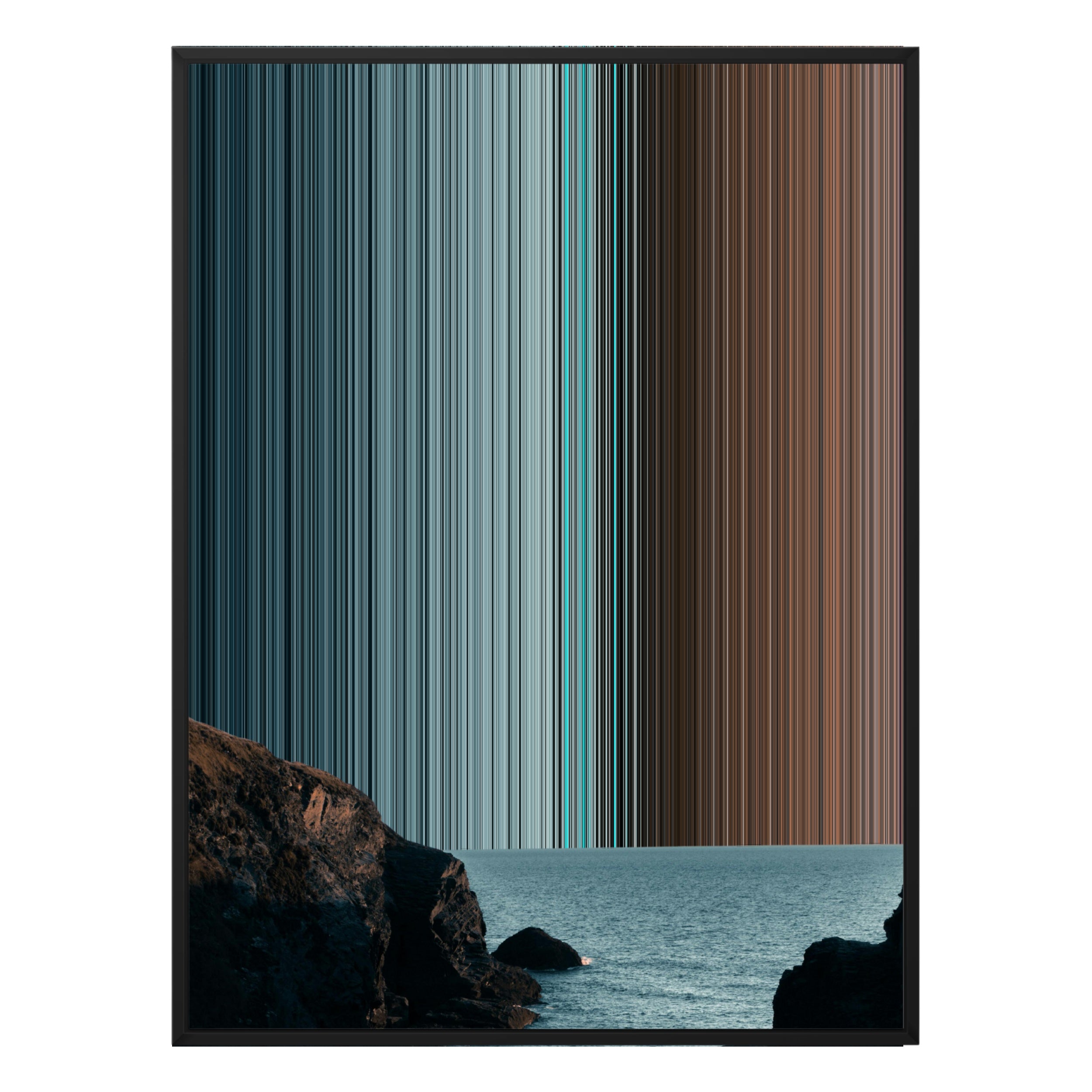 38×38" Framed Canvas - Black Frame variant