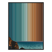 38×38" Framed Canvas - Black Frame variant