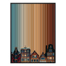 38×38" Framed Canvas - Black Frame variant