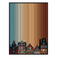 38×38" Framed Canvas - Black Frame variant