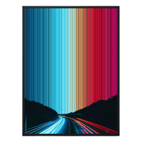 38×38" Framed Canvas - Black Frame variant