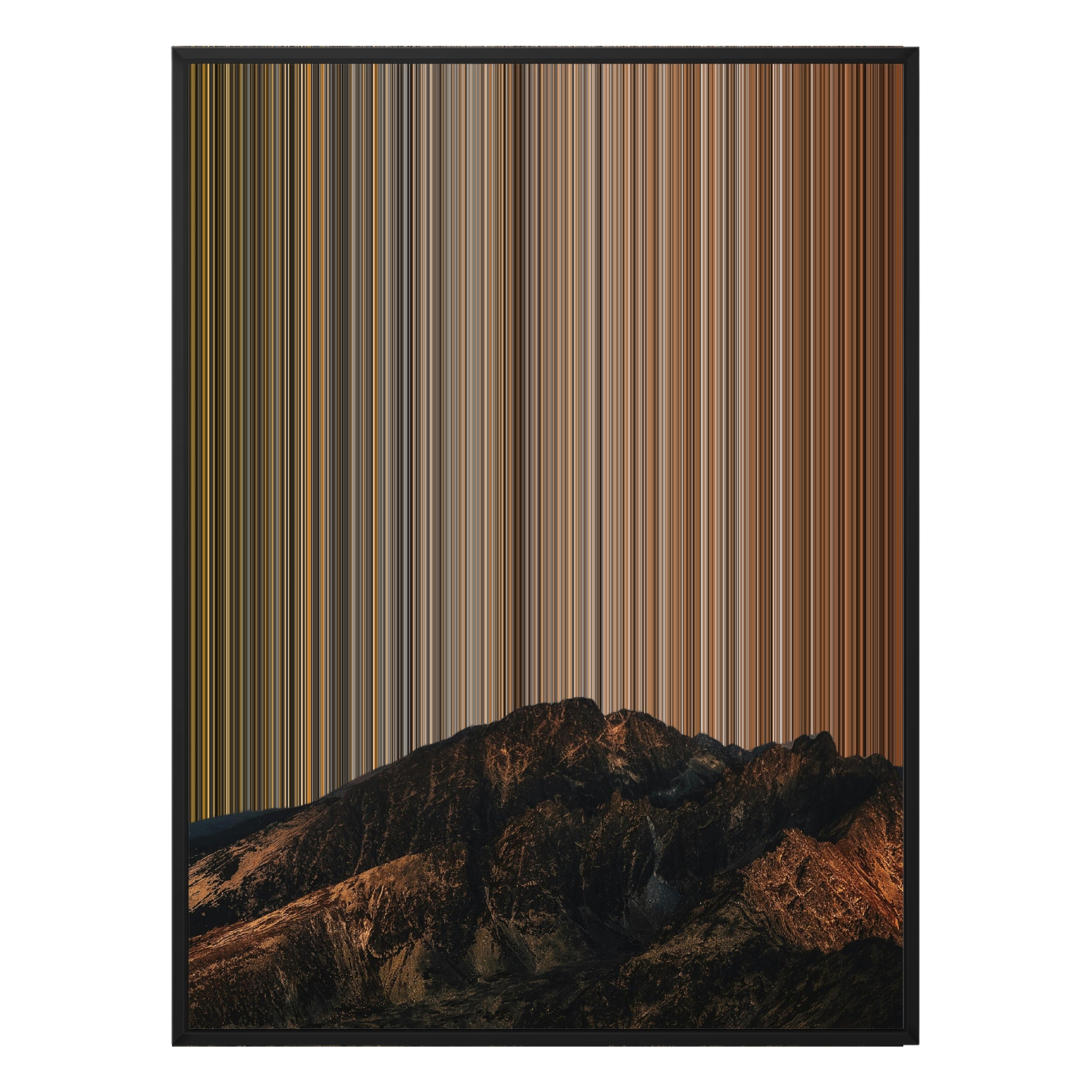 38×38" Framed Canvas - Black Frame variant