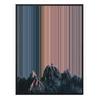 38×38" Framed Canvas - Black Frame variant