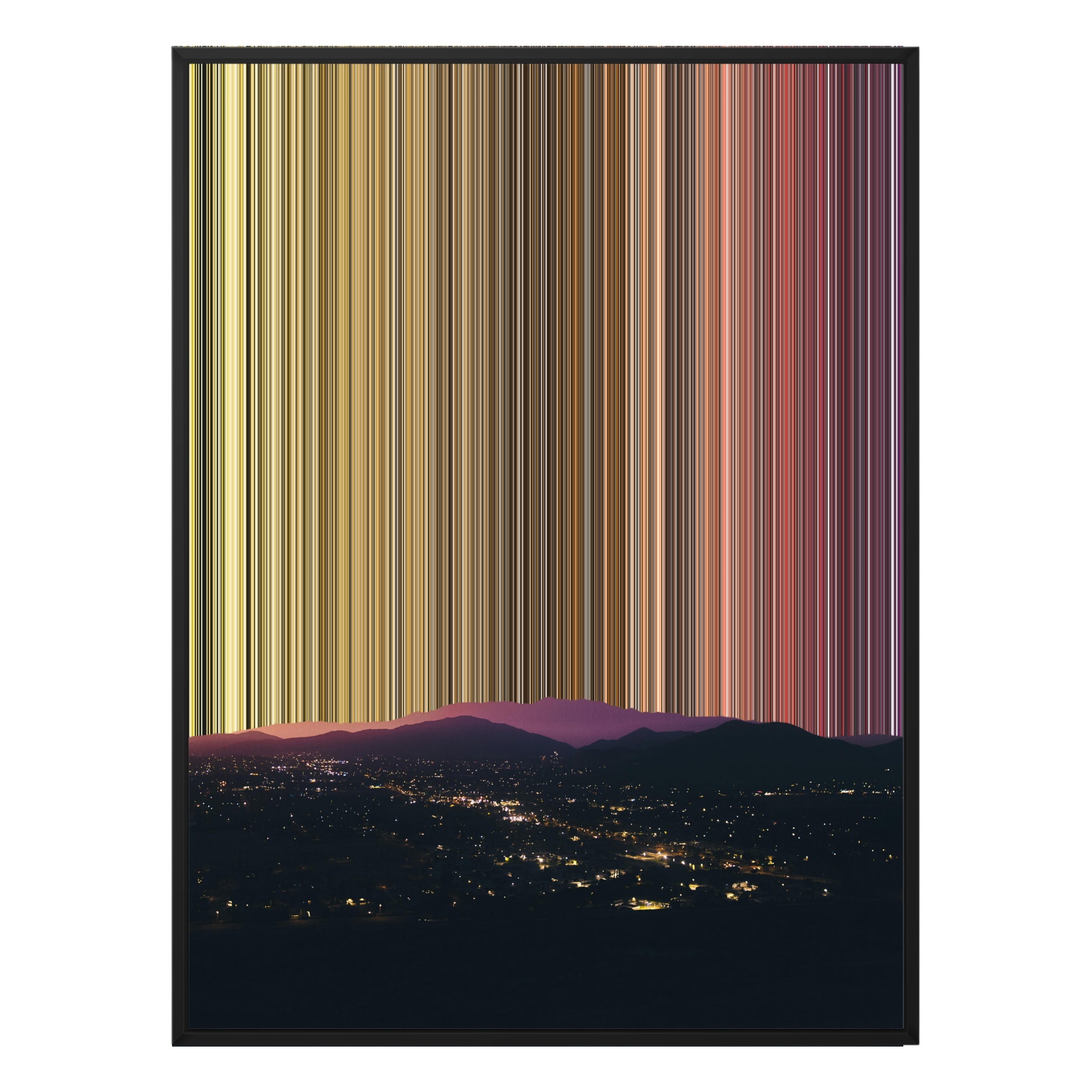 38×38" Framed Canvas - Black Frame variant