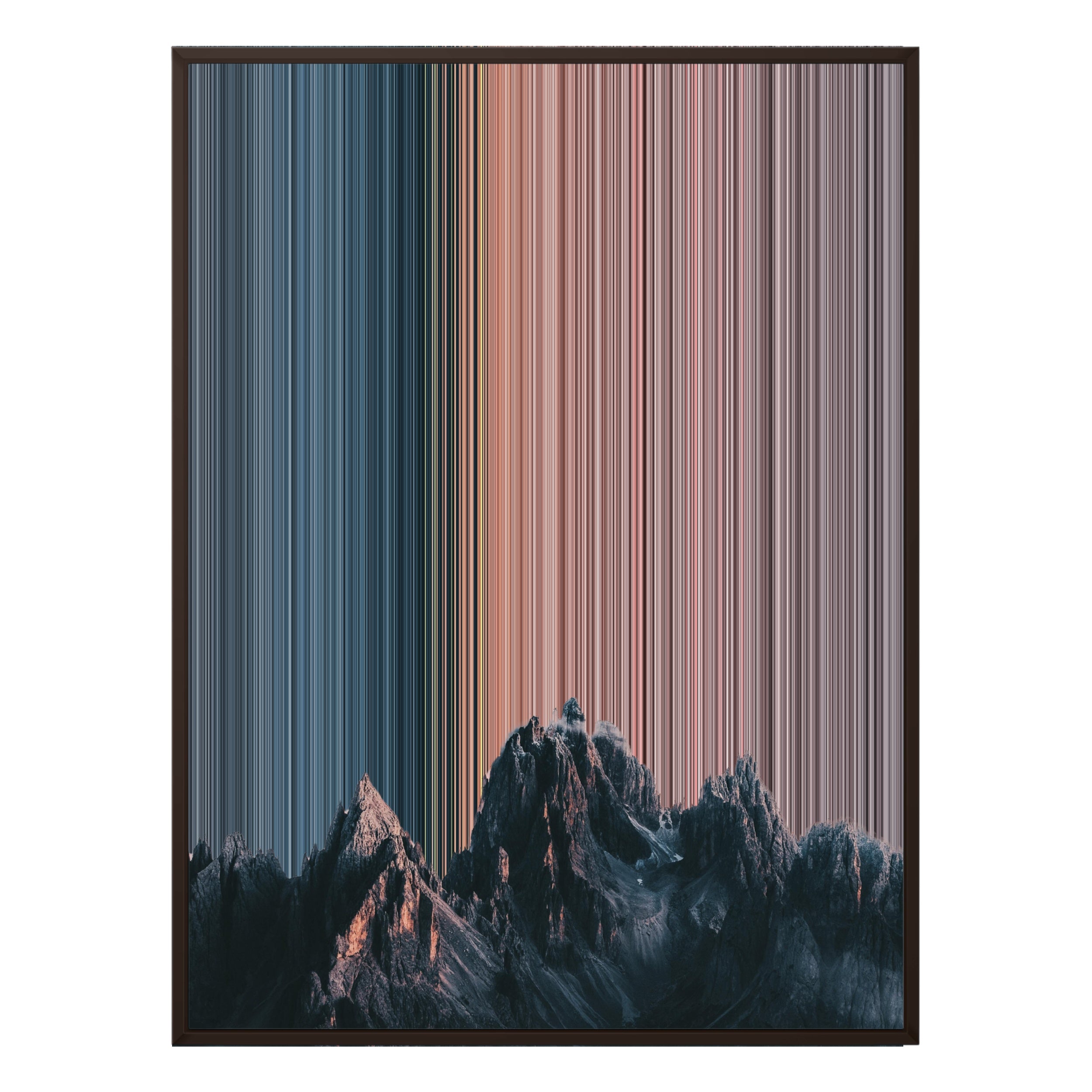 38×38" Framed Canvas - Brown Frame variant