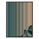 38×38" Framed Canvas - Brown Frame variant