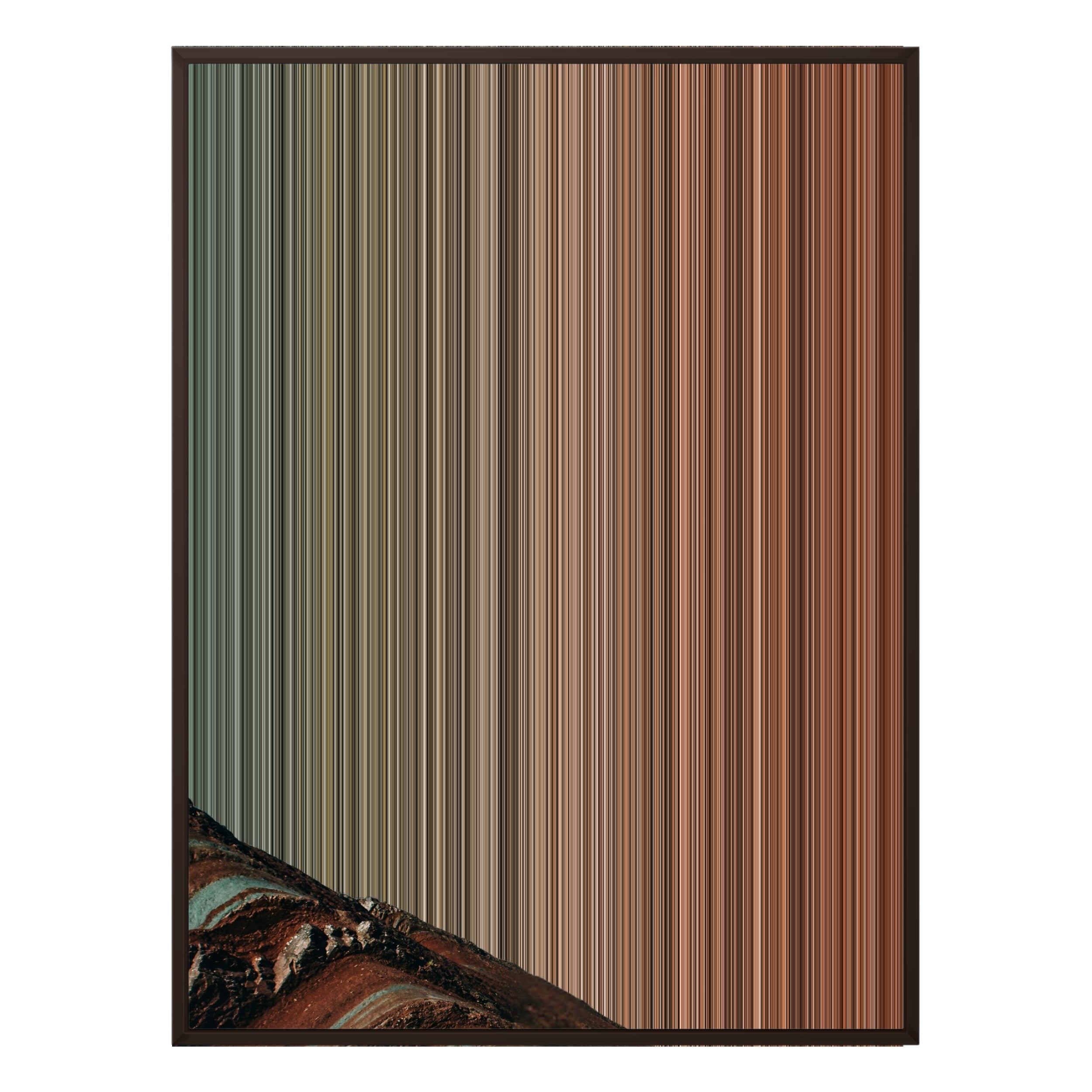 38×38" Framed Canvas - Brown Frame variant