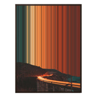 38×38" Framed Canvas - Brown Frame variant