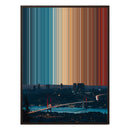 38×38" Framed Canvas - Brown Frame variant