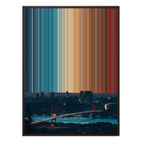 38×38" Framed Canvas - Brown Frame variant