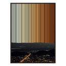 38×38" Framed Canvas - Brown Frame variant