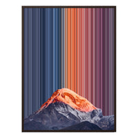 38×38" Framed Canvas - Brown Frame variant