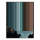 38×38" Framed Canvas - Brown Frame variant