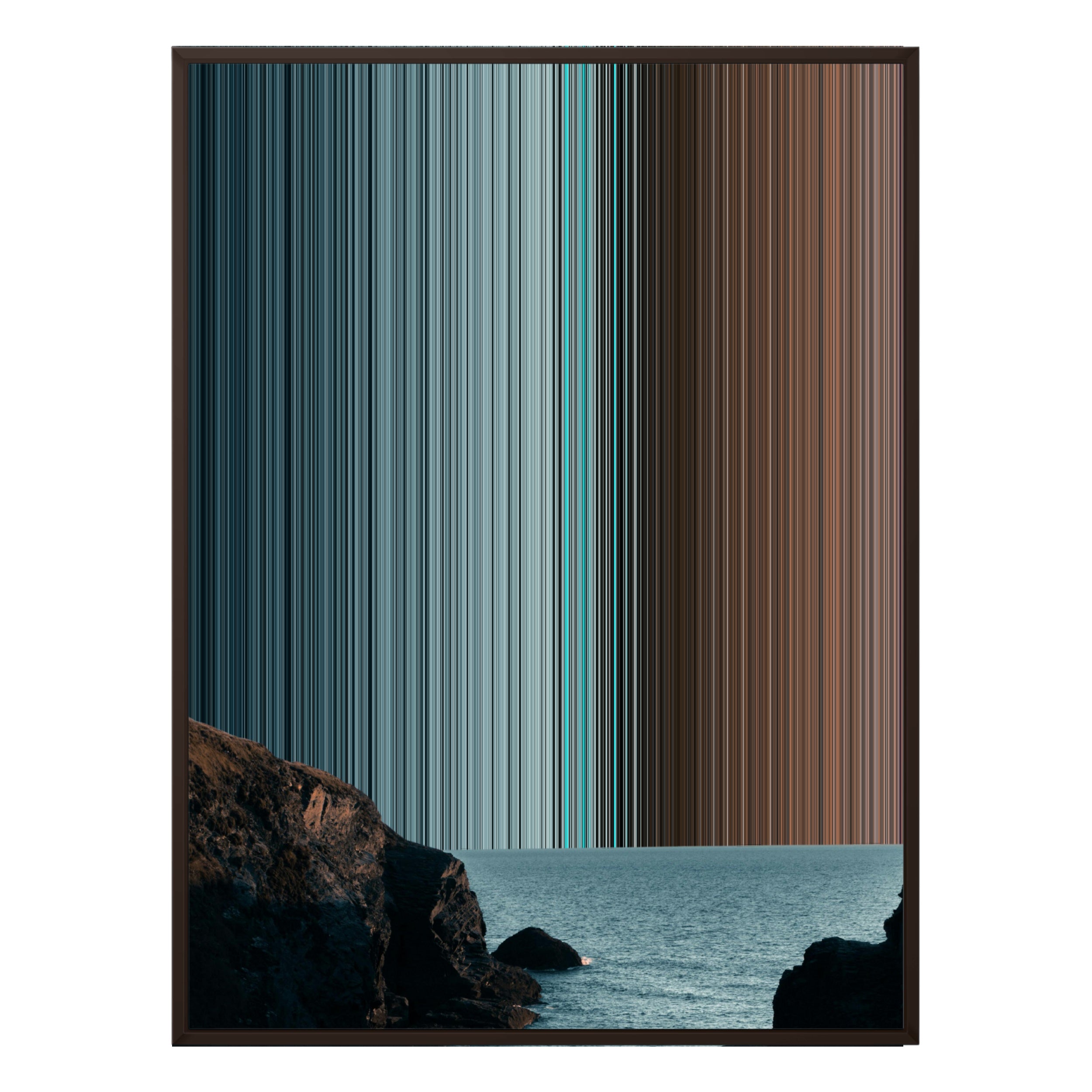 38×38" Framed Canvas - Brown Frame variant