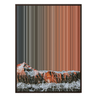 38×38" Framed Canvas - Brown Frame variant