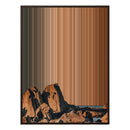 38×38" Framed Canvas - Brown Frame variant