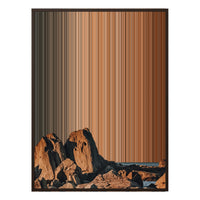 38×38" Framed Canvas - Brown Frame variant