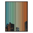 38×38" Framed Canvas - Brown Frame variant